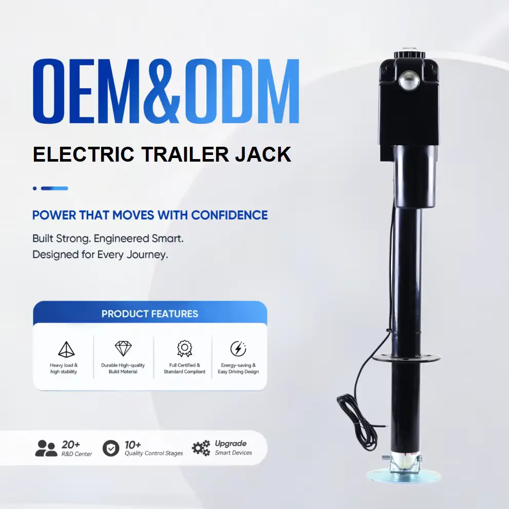 3500lbs Electric Trailer Jack with LED Light