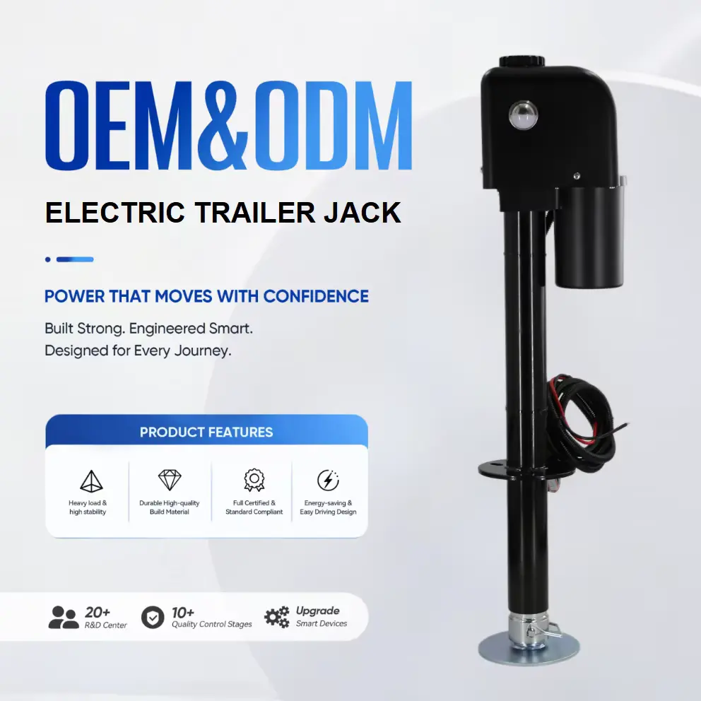 7500lbs Electric Trailer Jack with Remote Control