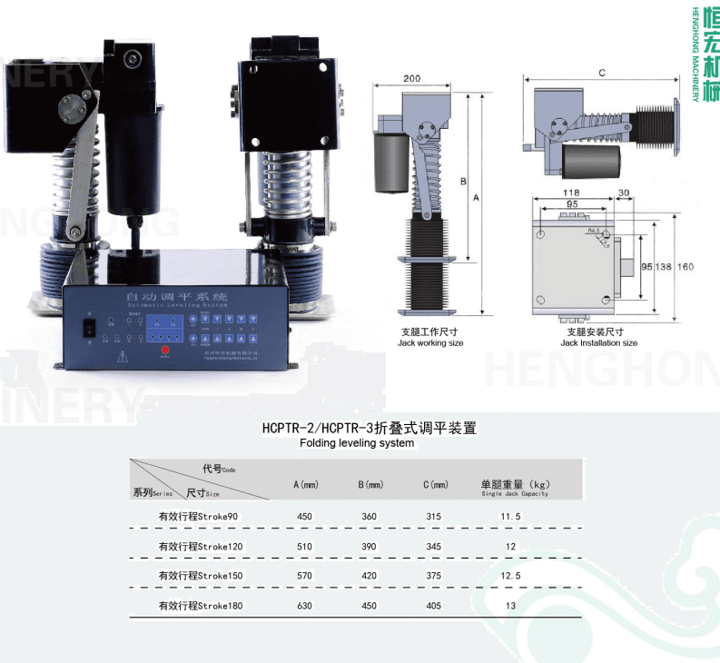 DC12V 4-Leg Hydraulic Leveling System (12T) view 3