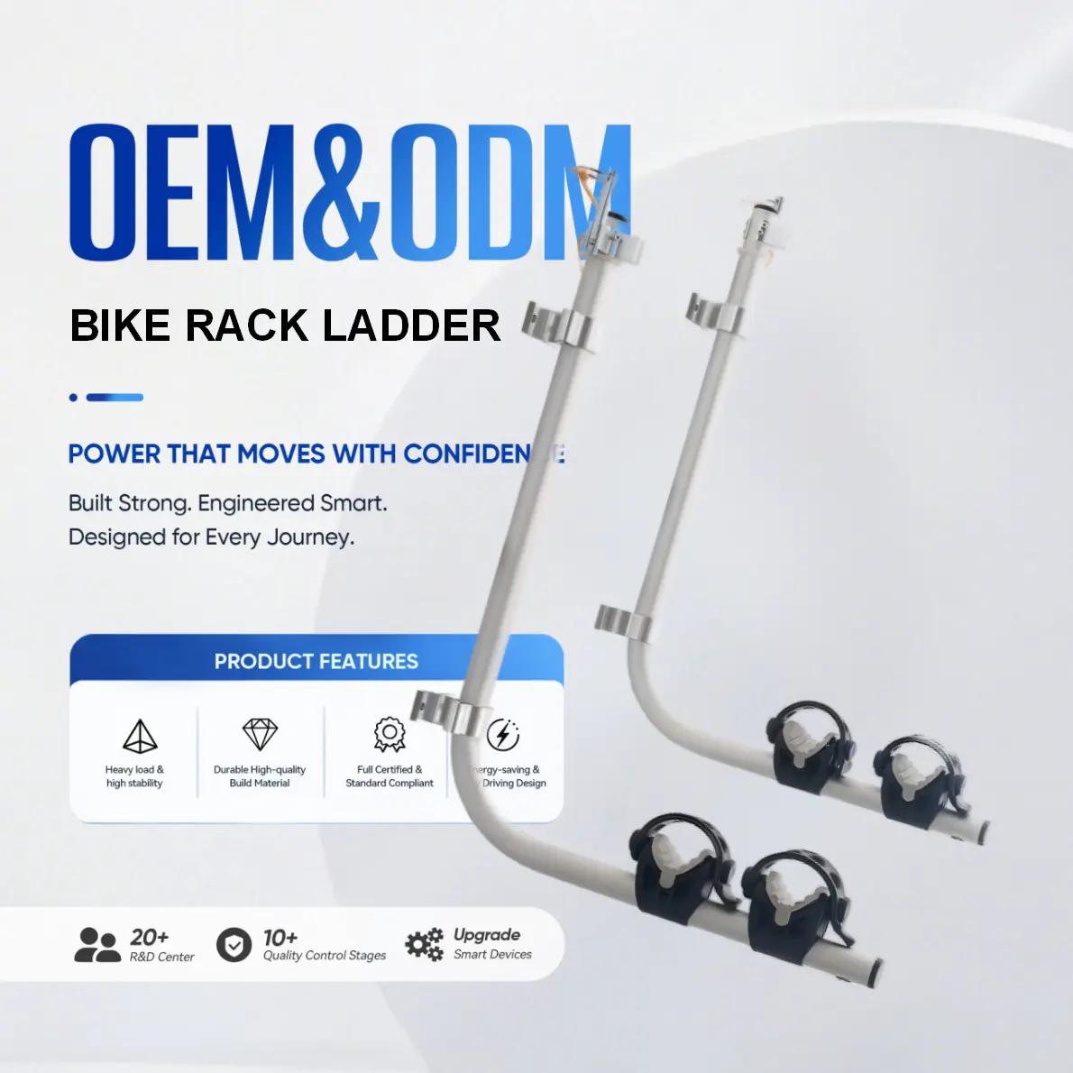 Aluminum Bike Rack Ladder - 500lbs Capacity