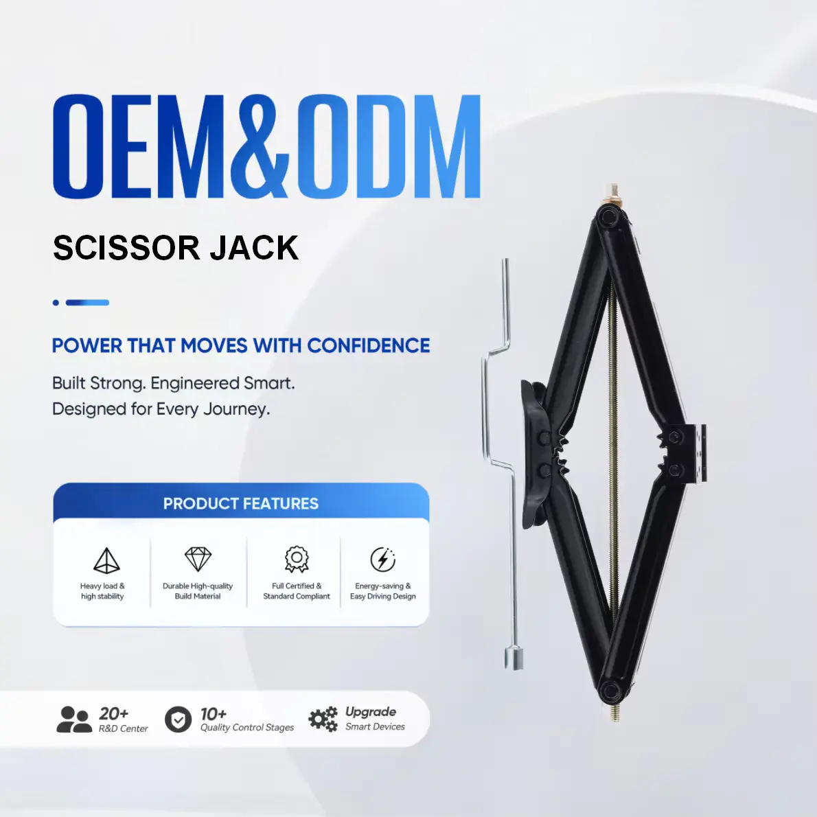 2500LBS Heavy Duty Scissor Jack