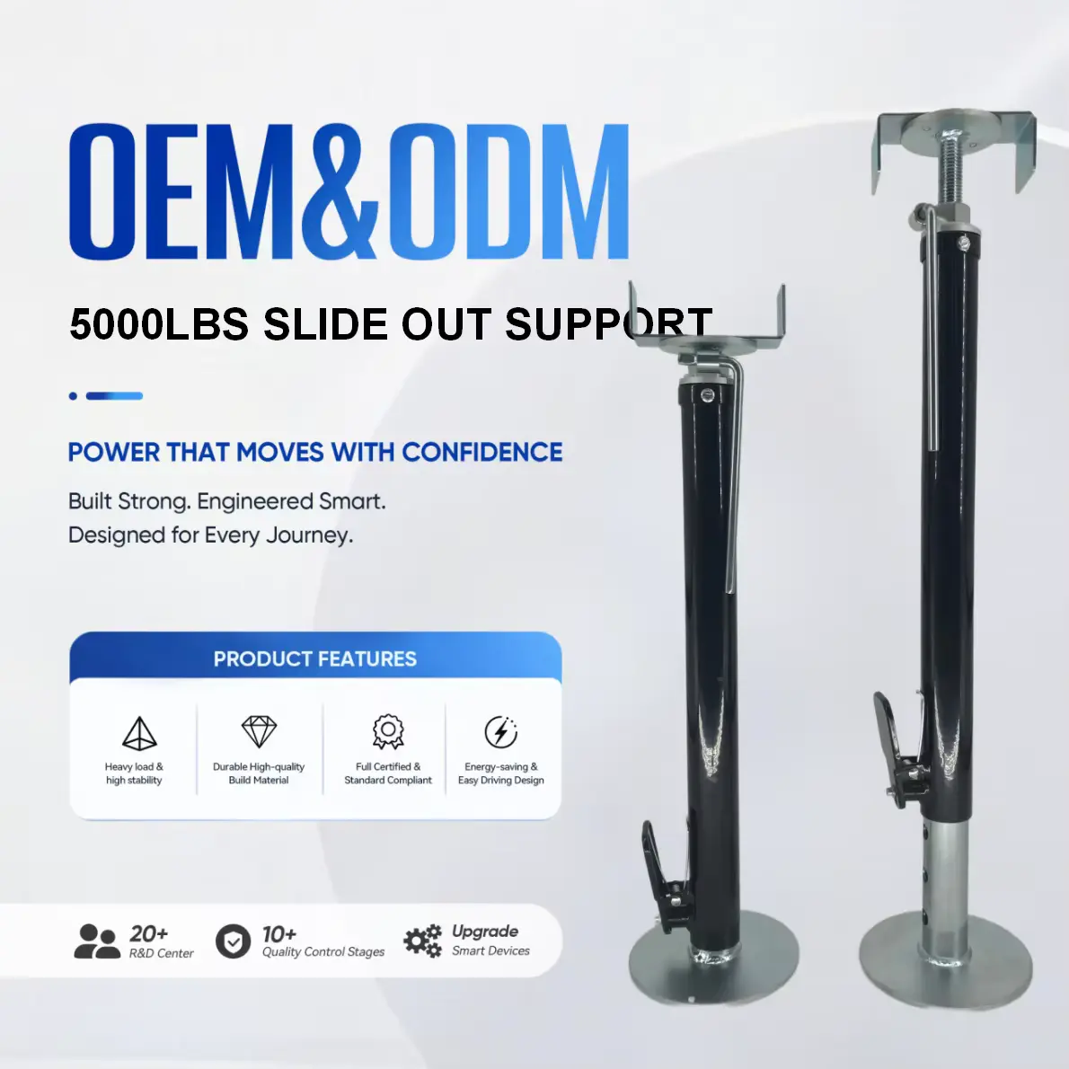 500lbs Side Slide Out Support Set