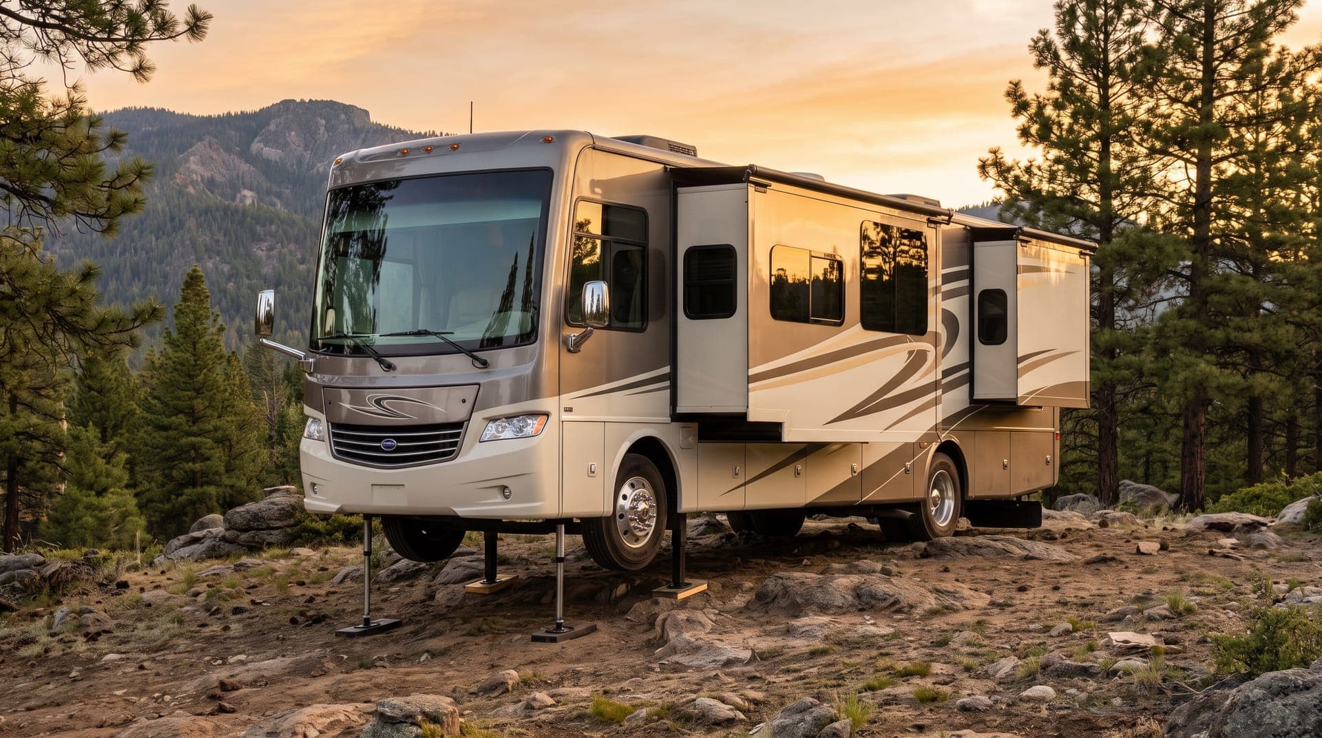 Campsite with RV