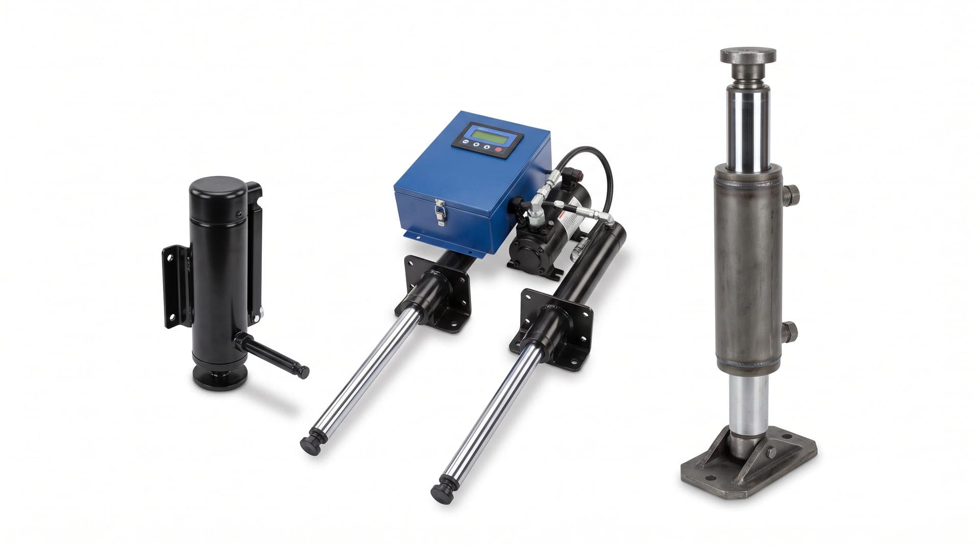 Three types of RV leveling systems